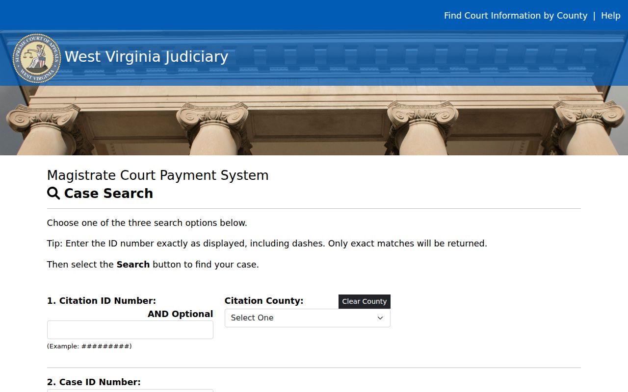 Roane County criminal docket citation and payment lookup
