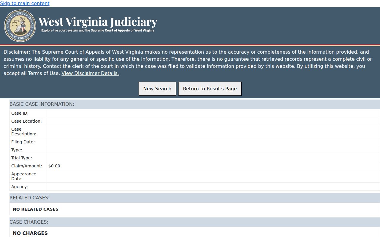Roane County criminal docket fields in MCRSearch