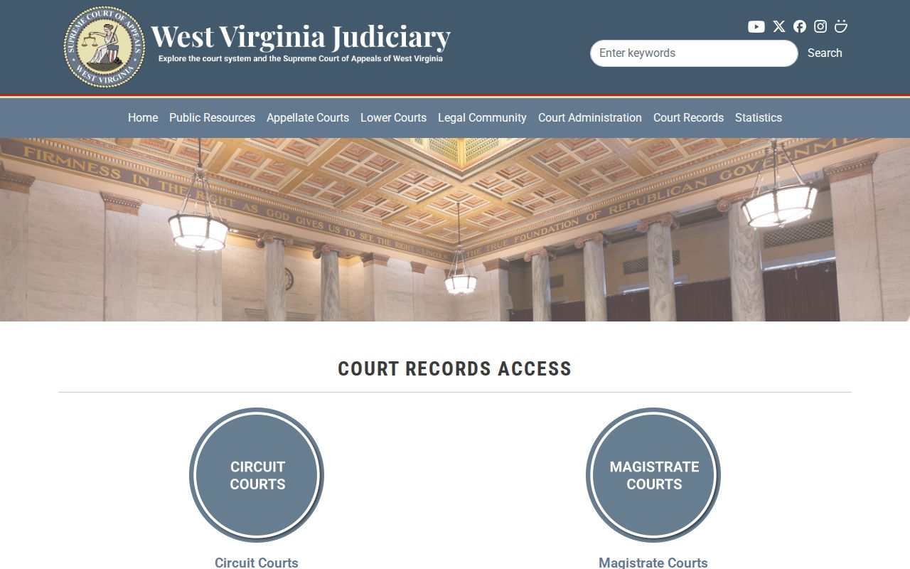 Roane County court docket Circuit and Magistrate search choices
